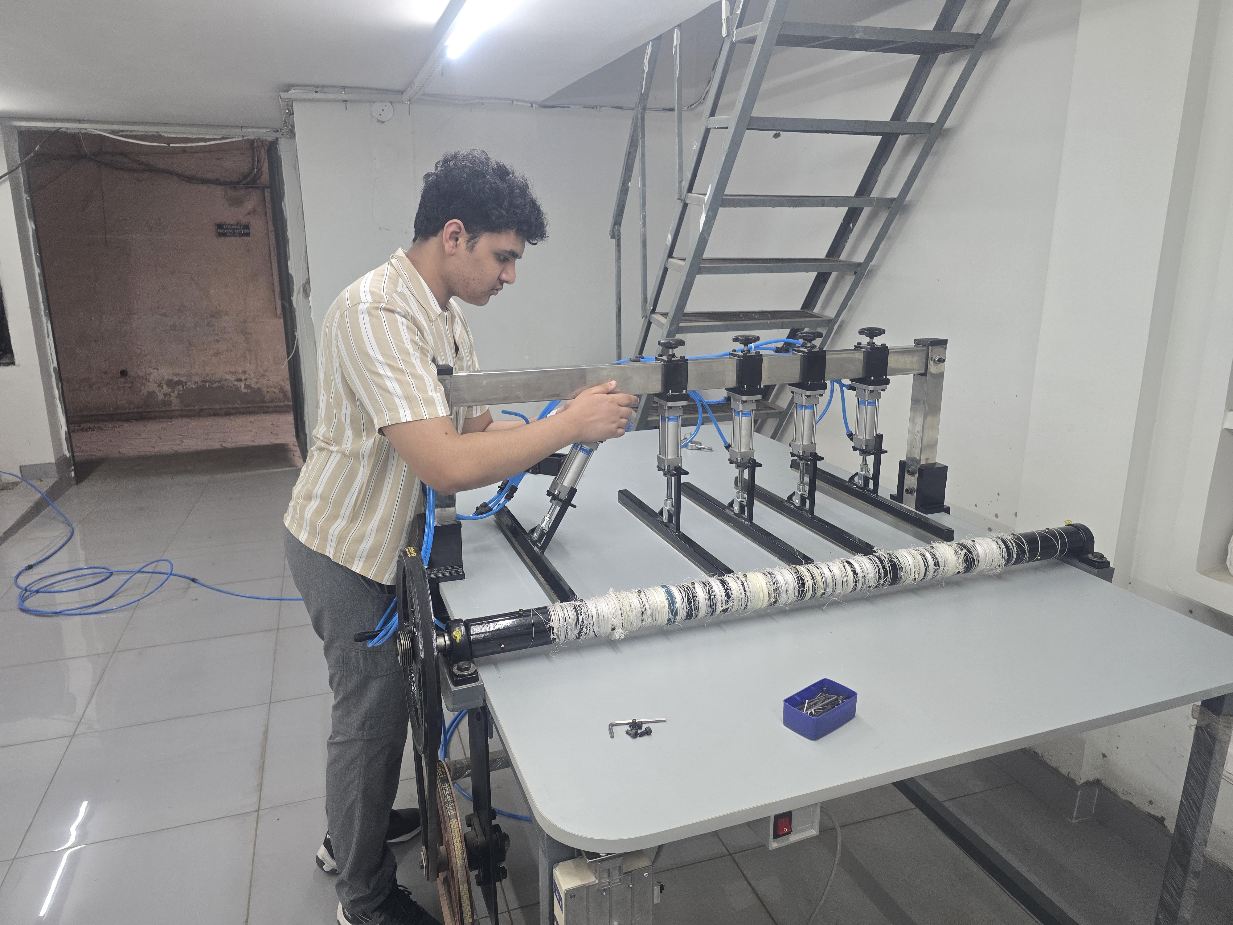 Adjusting the pneumatic actuators