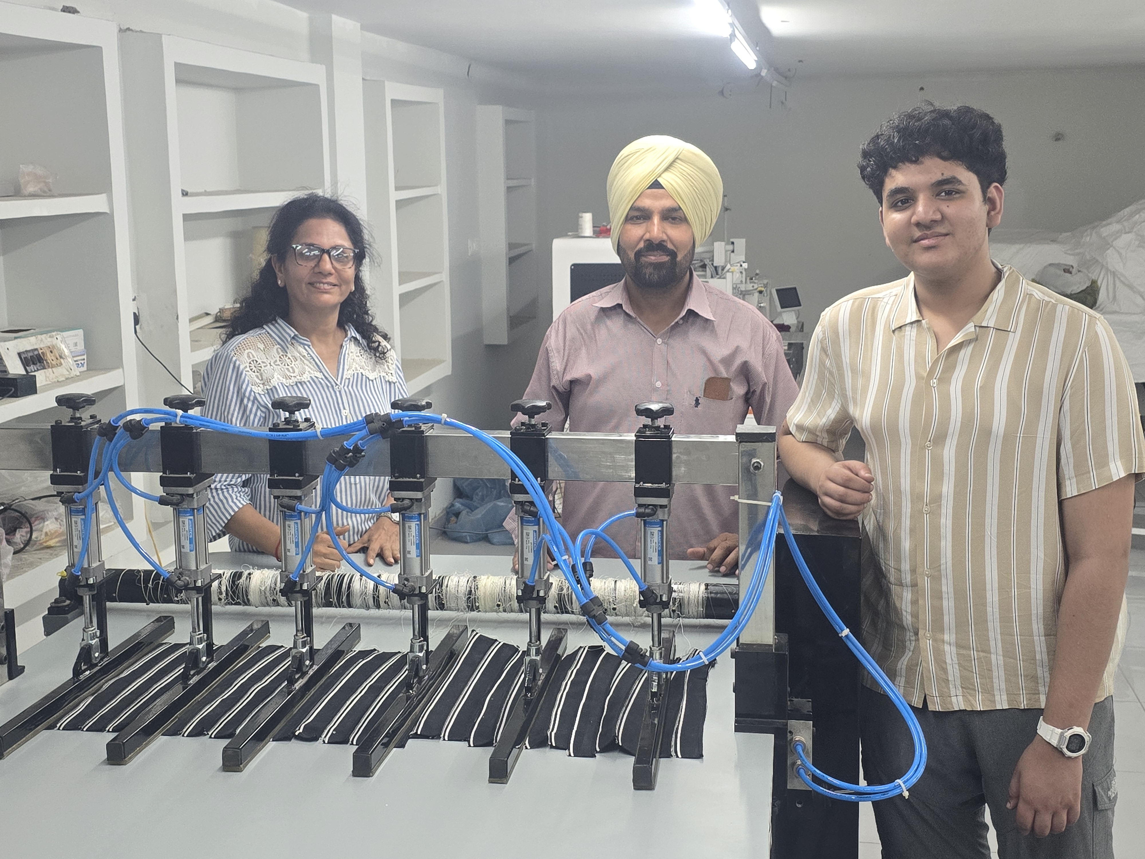 The team behind the machine