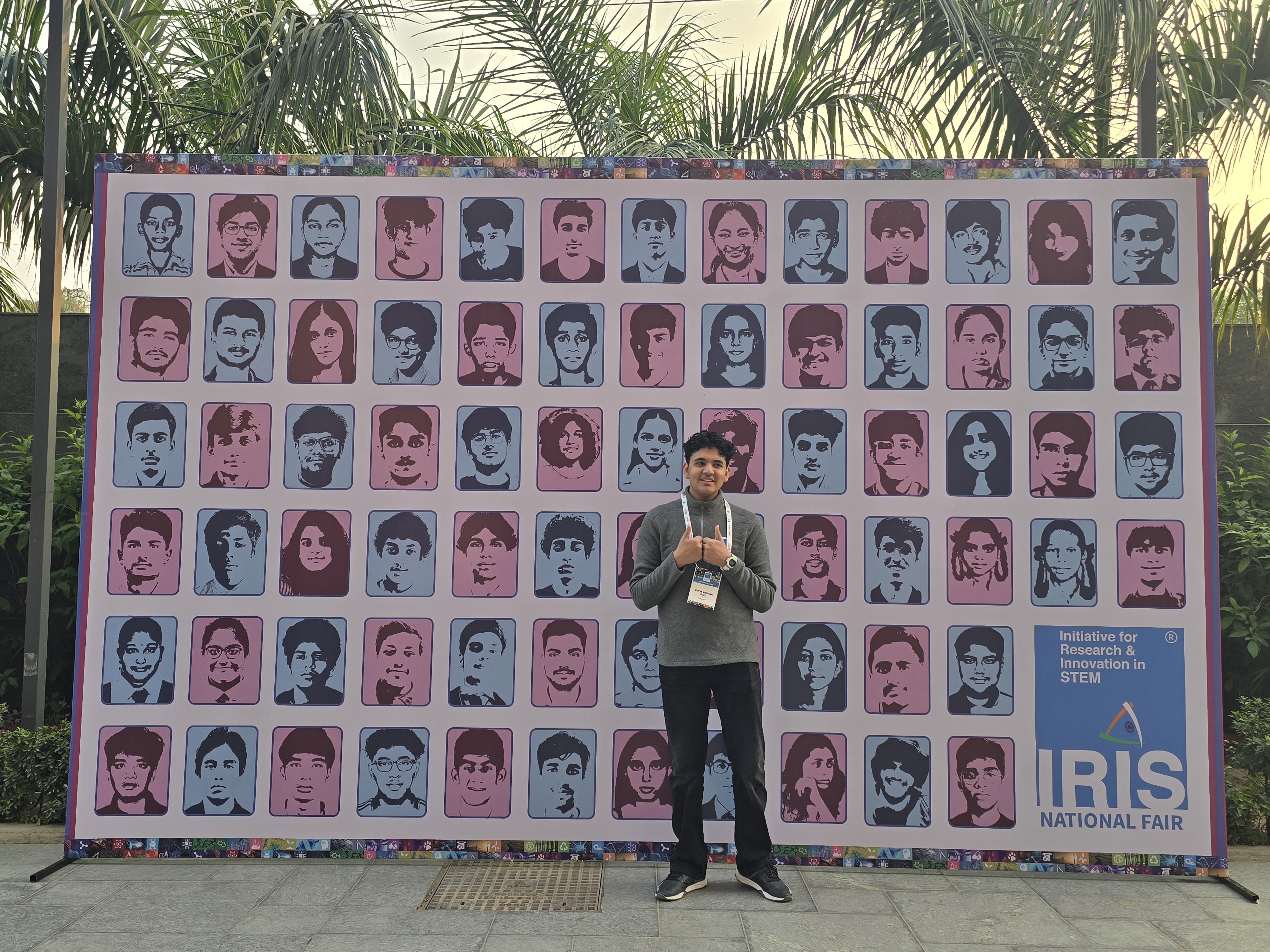 At the IRIS National Fair finalists' wall